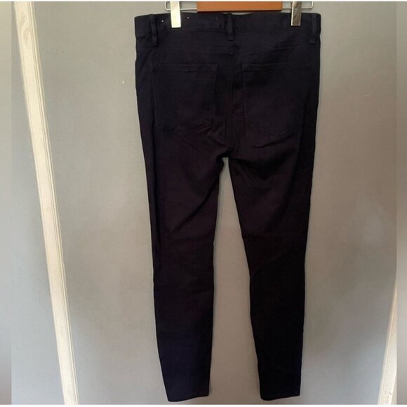 LOFT Navy Suede Pull-On Skinny Pants Women's Size 6 Leggings Dressy - Picture 5 of 5